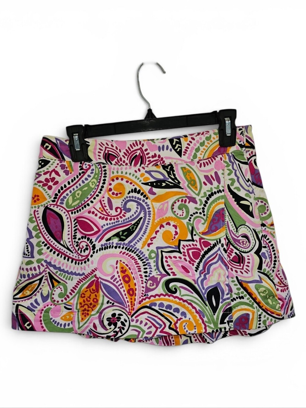 Boston Proper Vibrant Paisley Skort, Size 4
